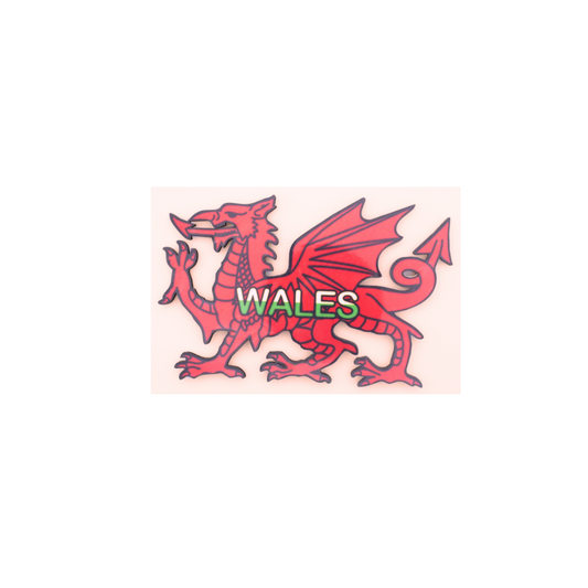 Welsh Dragon Wooden Magnet| Creation City